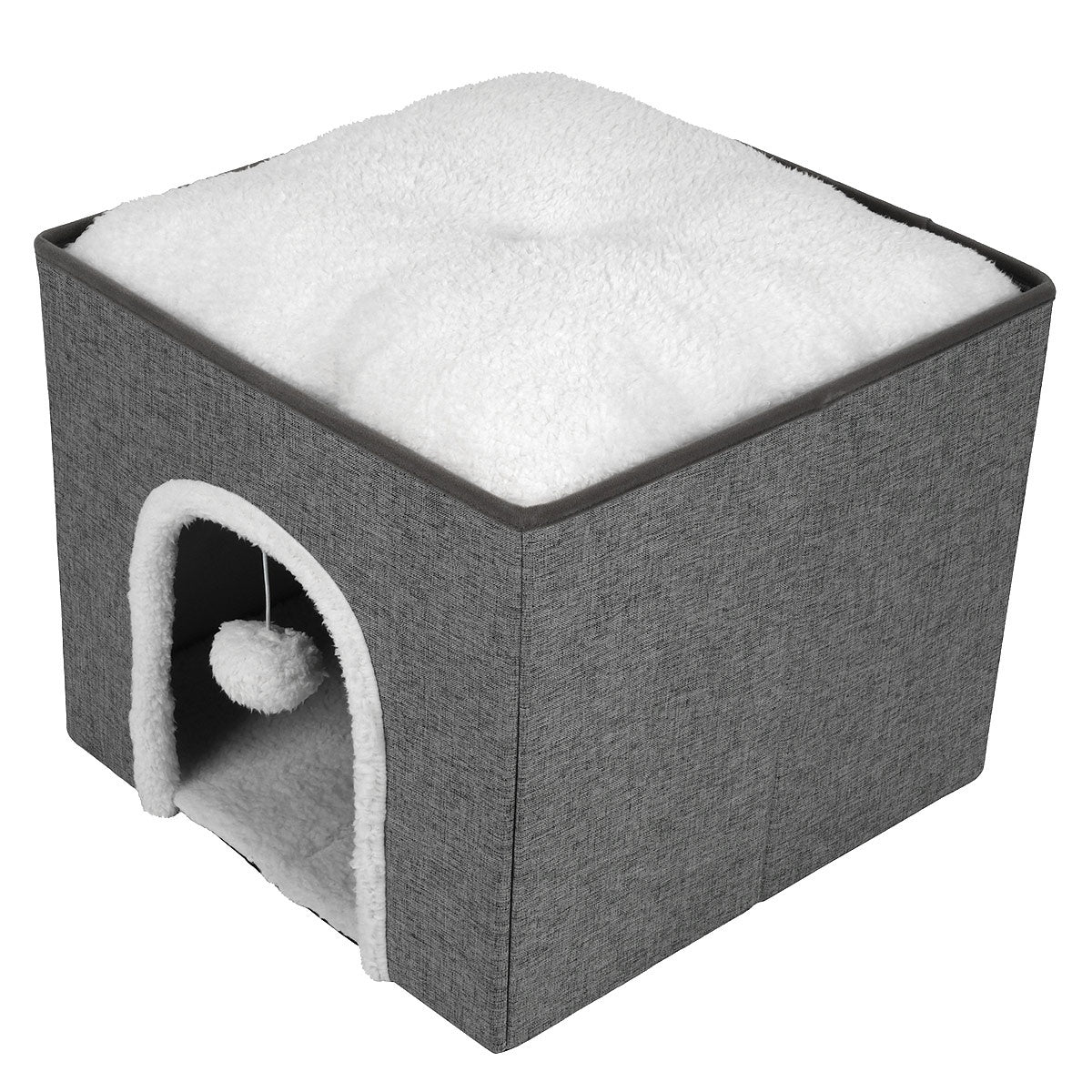 Buddy & Belle Cat Cube Cave Grey