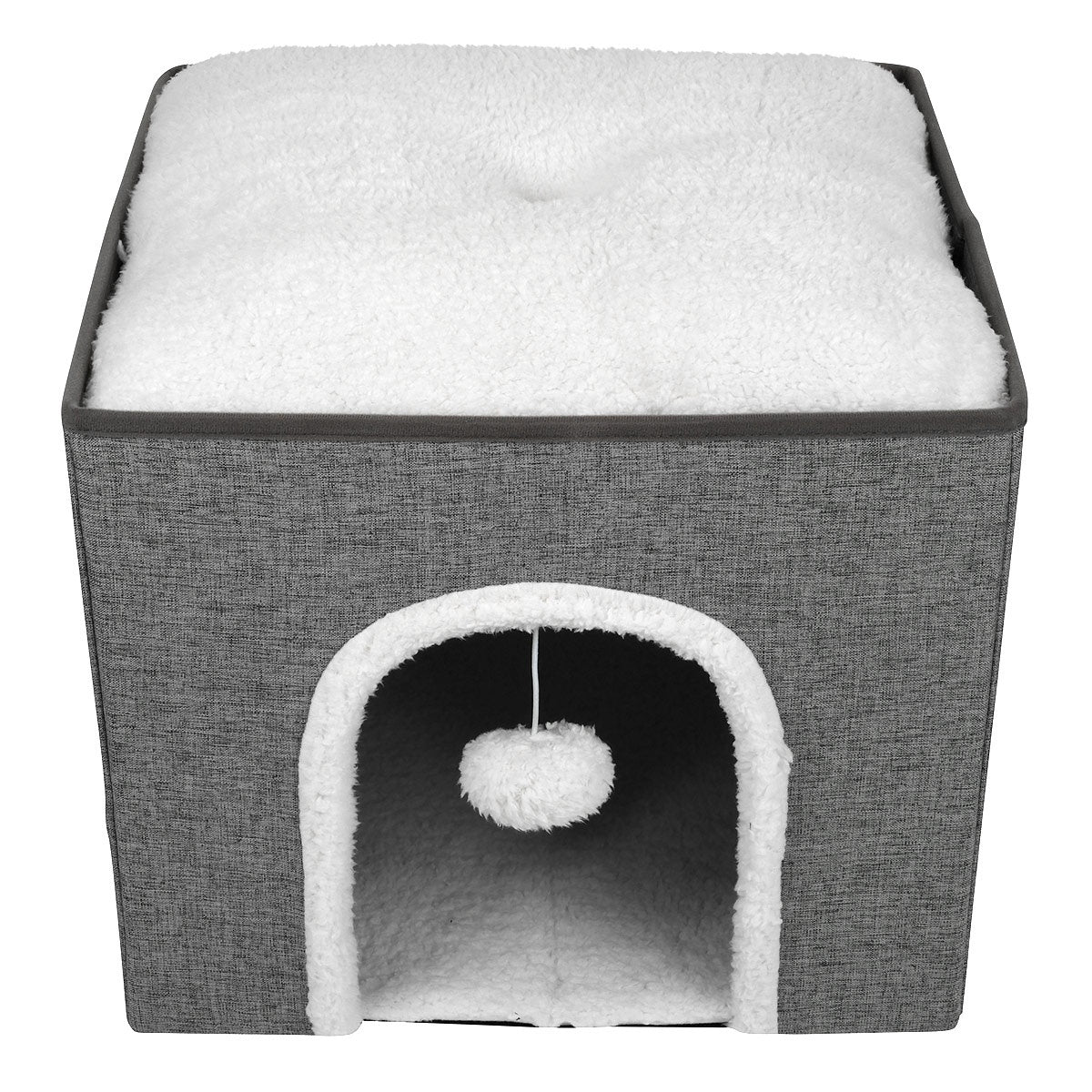 Buddy & Belle Cat Cube Cave Grey