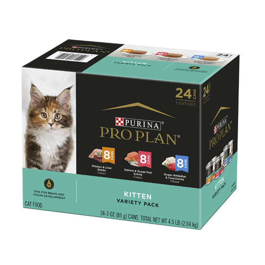 PRO PLAN Kitten Mixed Variety Wet Cat Food Pack