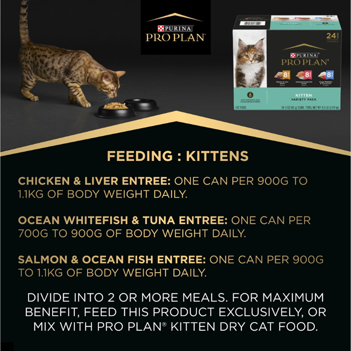 PRO PLAN Kitten Mixed Variety Wet Cat Food Pack