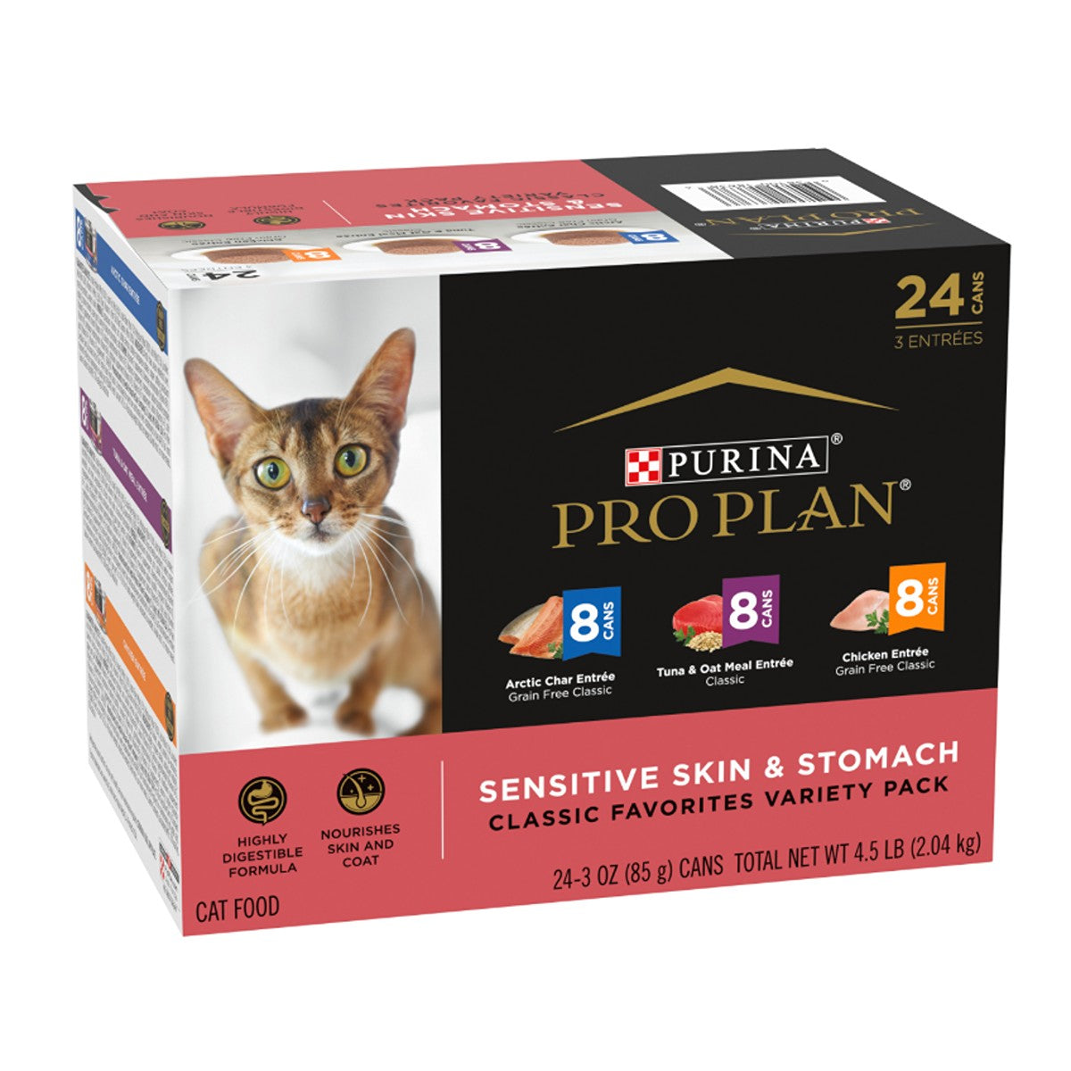 PRO PLAN Adult Cat Sensitive Skin & Stomach Mixed Variety Pack