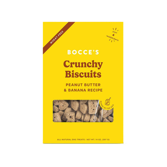Bocce's Peanut Butter & Banana Biscuits Dog Treat