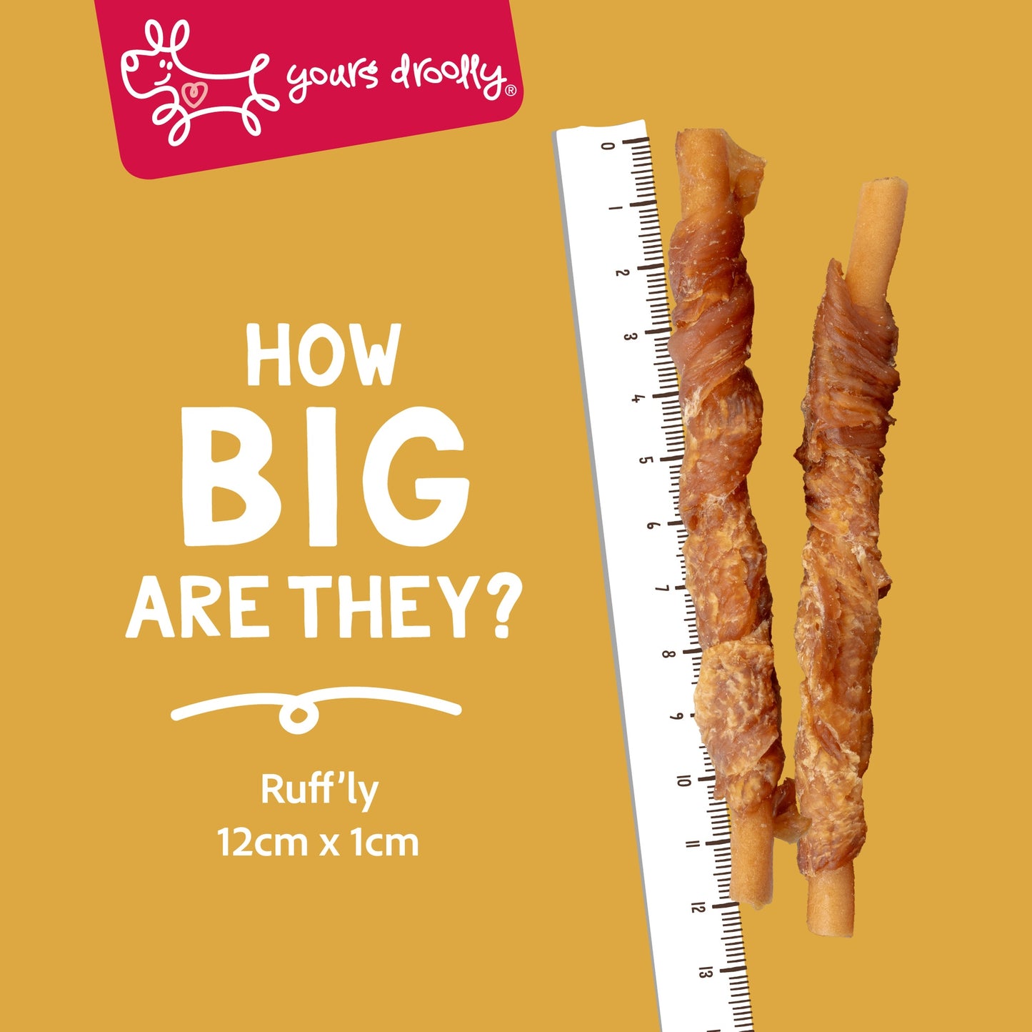 Yours Droolly Chicken Wrap Sticks Dog Treats