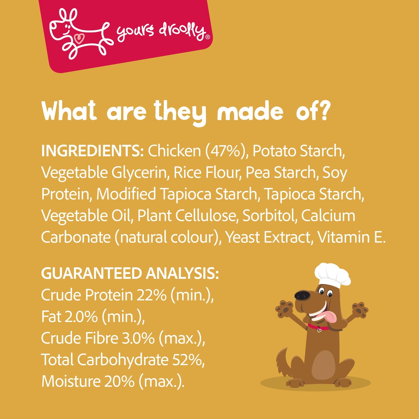 Yours Droolly Chicken Wrap Sticks Dog Treats