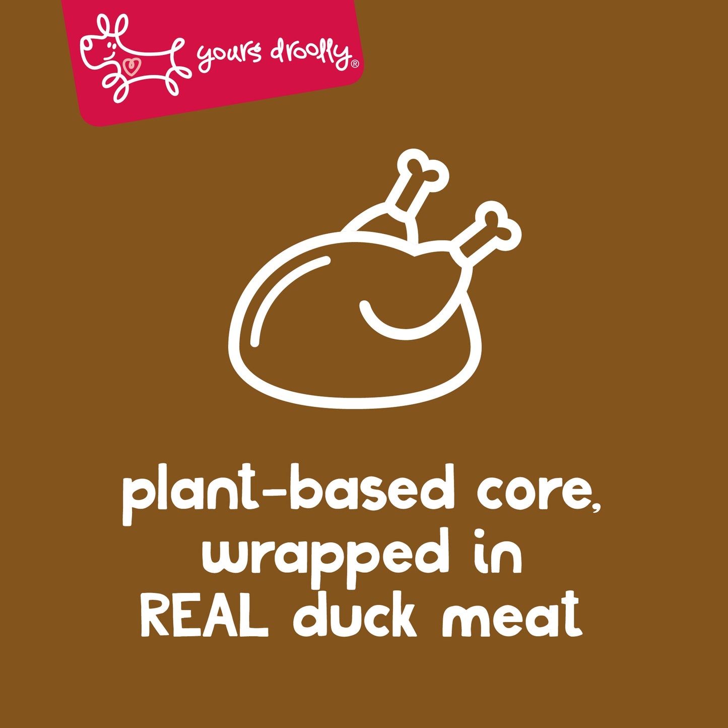 Yours Droolly Duck Wrap Sticks Dog Treats