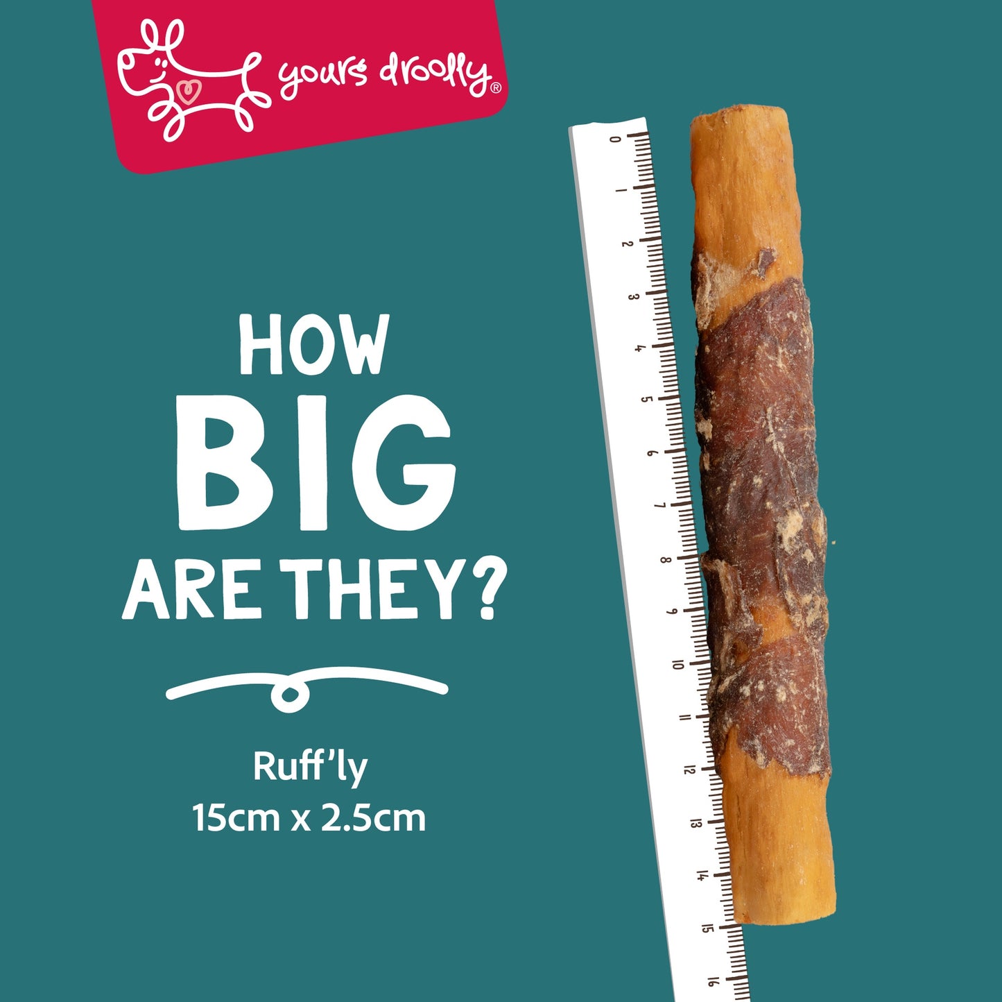 Yours Droolly Duck Wrap Sticks Dog Treats