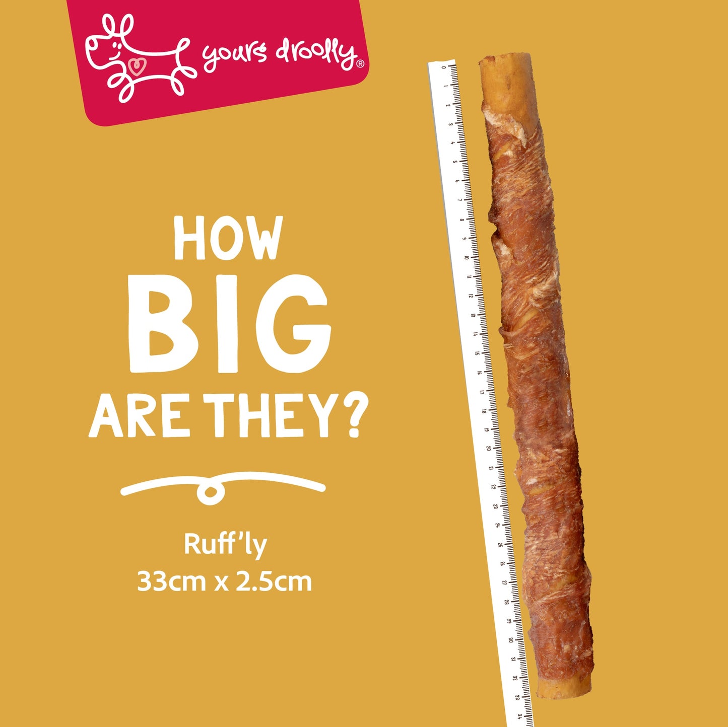 Yours Droolly Chicken Wrap Sticks Dog Treats