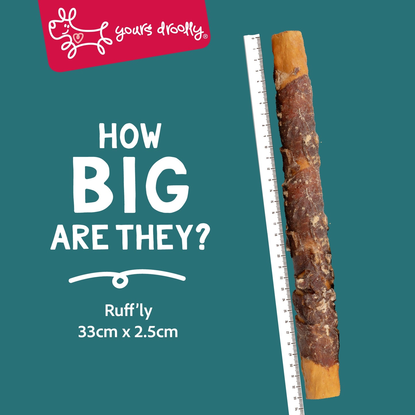 Yours Droolly Duck Wrap Sticks Dog Treats