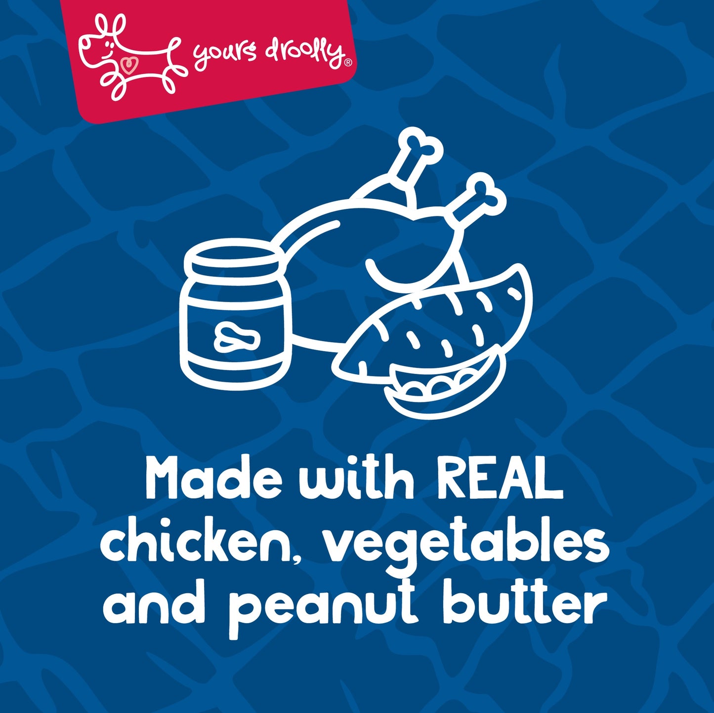 Yours Droolly Elephant Shapes with Chicken Paste Dog Treats