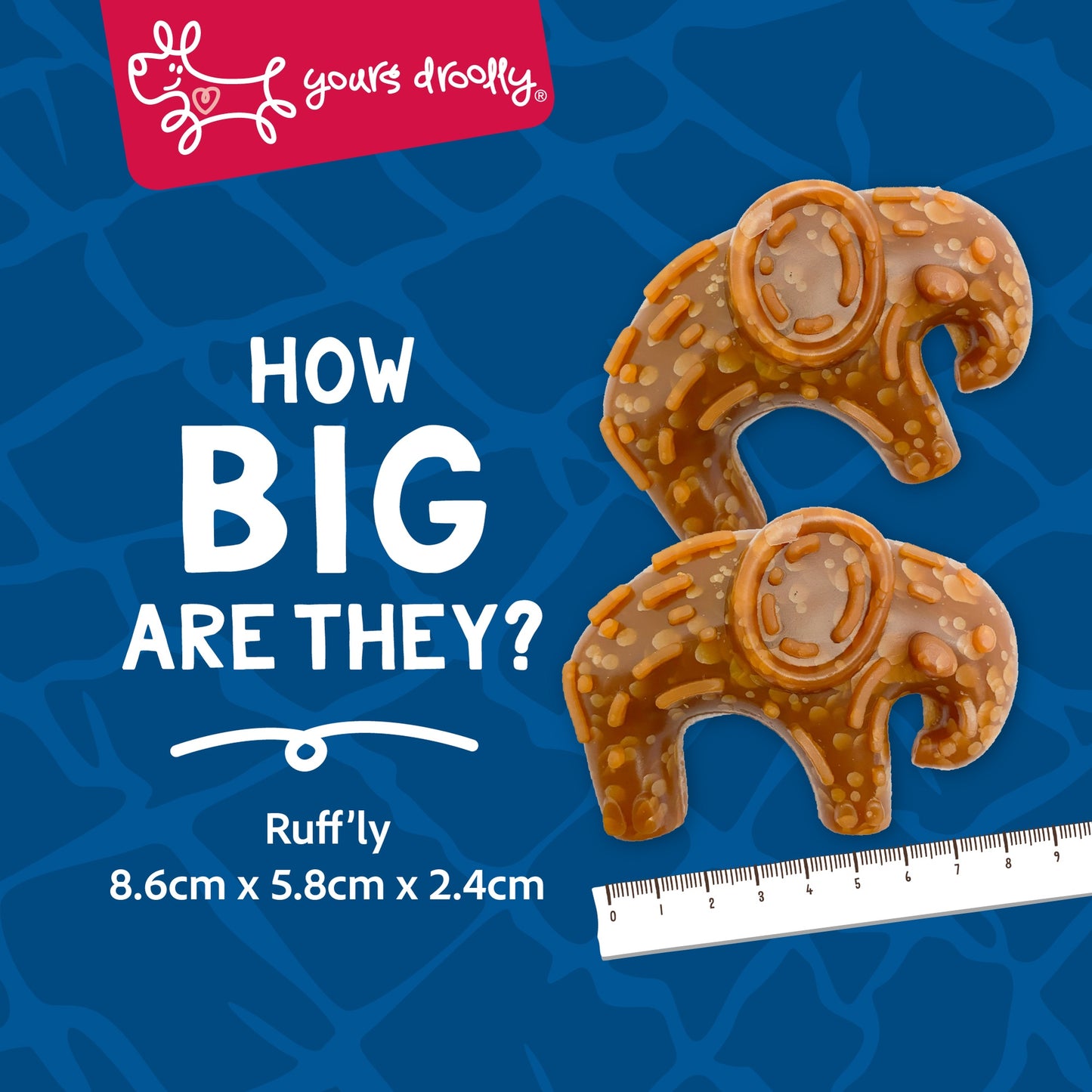 Yours Droolly Elephant Shapes with Chicken Paste Dog Treats