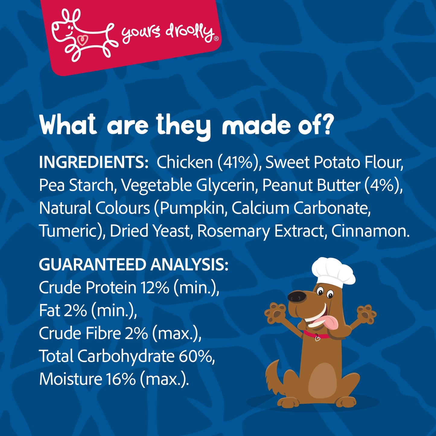 Yours Droolly Elephant Shapes with Chicken Paste Dog Treats