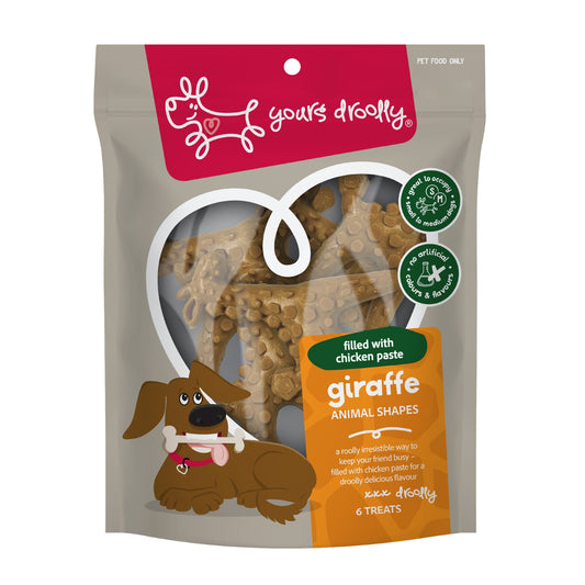 Yours Droolly Giraffe Shapes with Chicken Paste Dog Treats