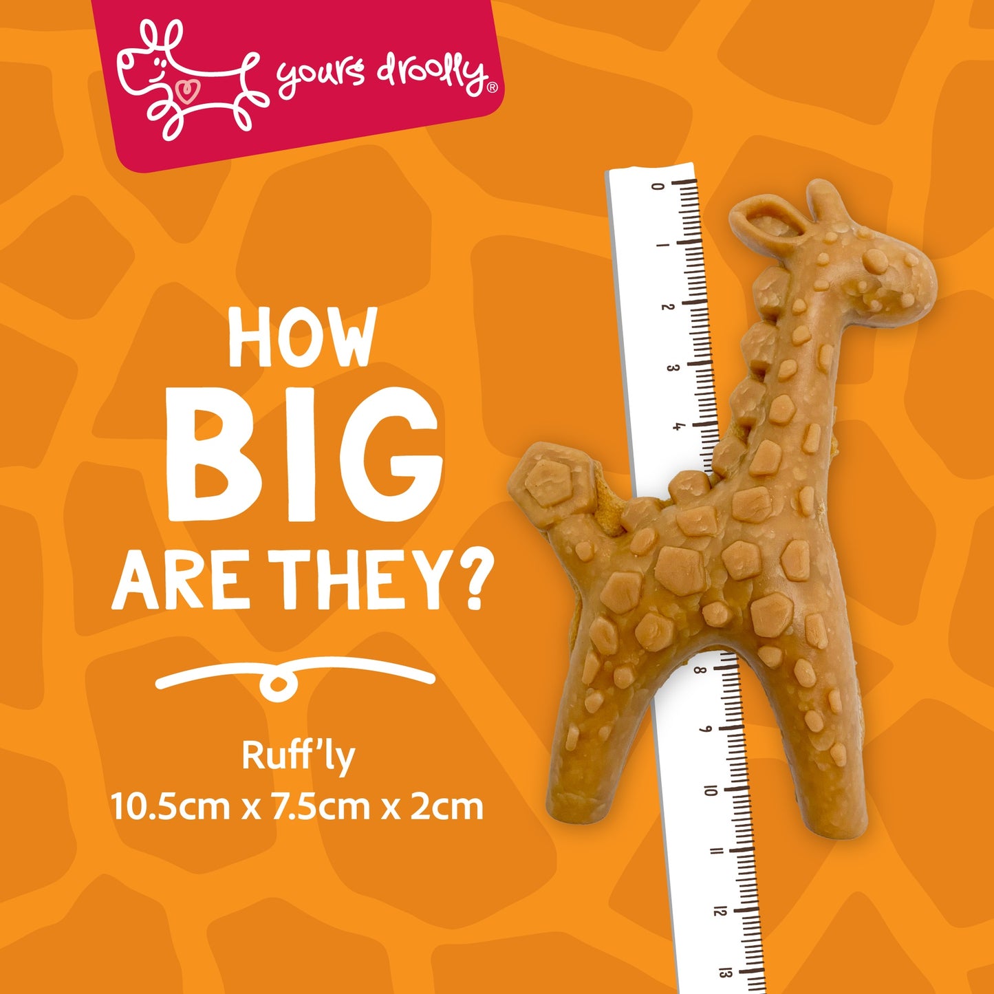 Yours Droolly Giraffe Shapes with Chicken Paste Dog Treats
