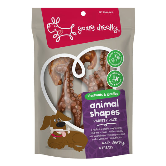 Yours Droolly Animal Variety Shapes with Chicken Paste Dog Treats