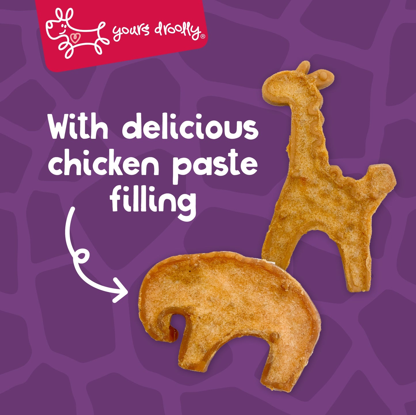 Yours Droolly Animal Variety Shapes with Chicken Paste Dog Treats