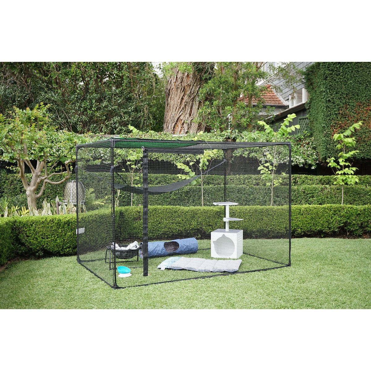 Catnets Fortress Cat Enclosure with Hammock