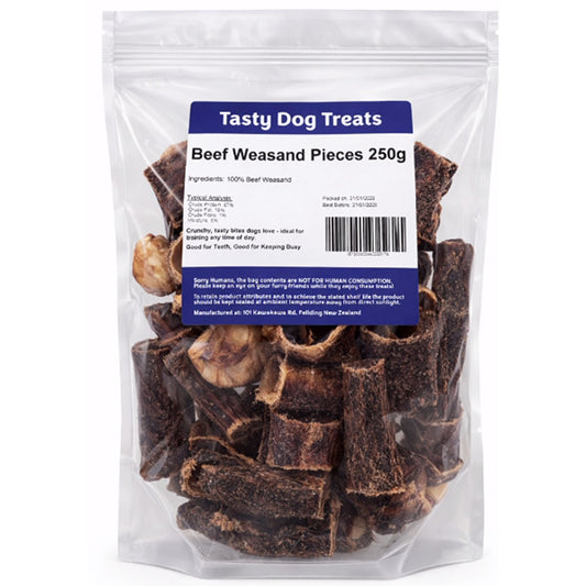 Tasty Dog Beef Weasand Pieces Treats