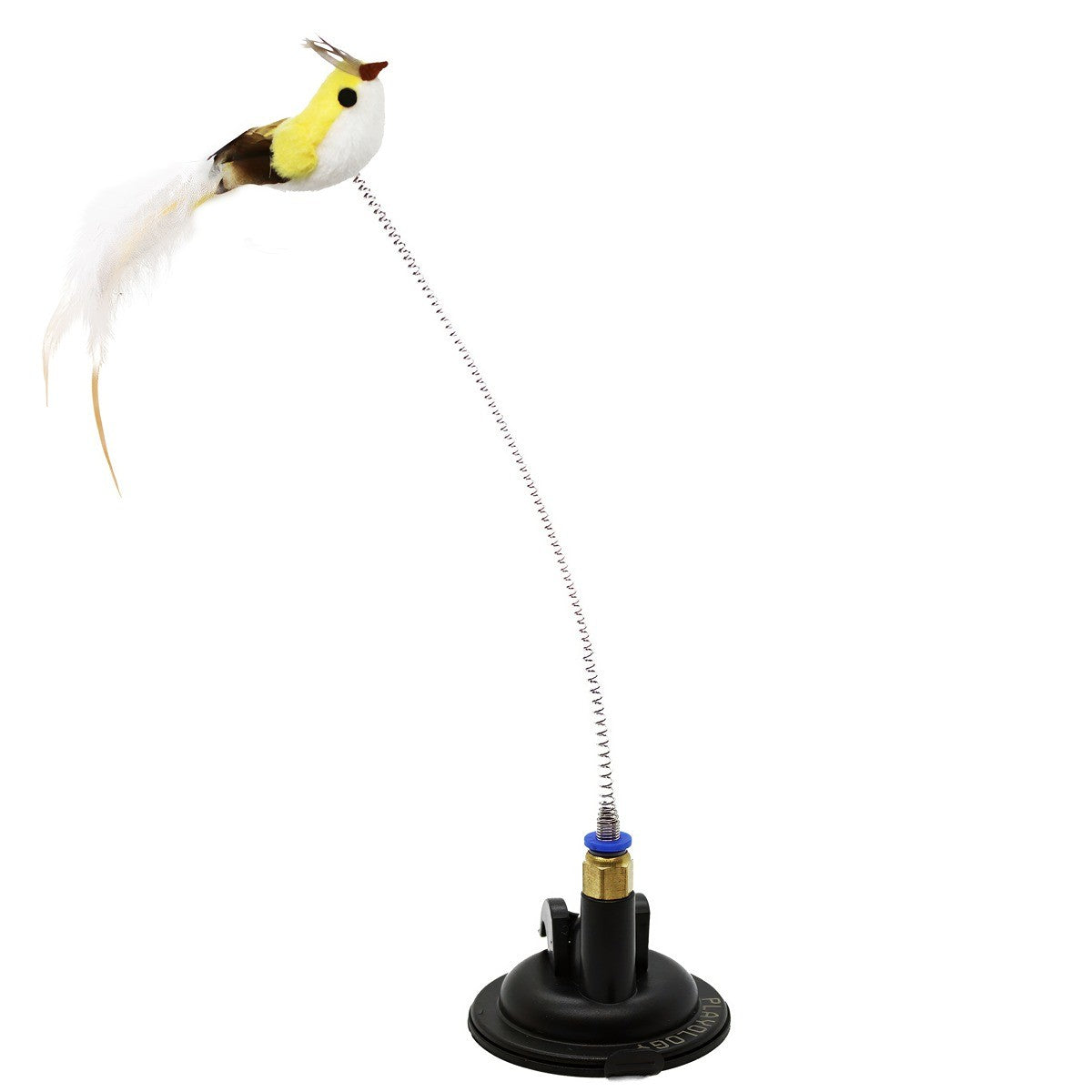 Playology Suction Cup Spring Bird Cat Toy