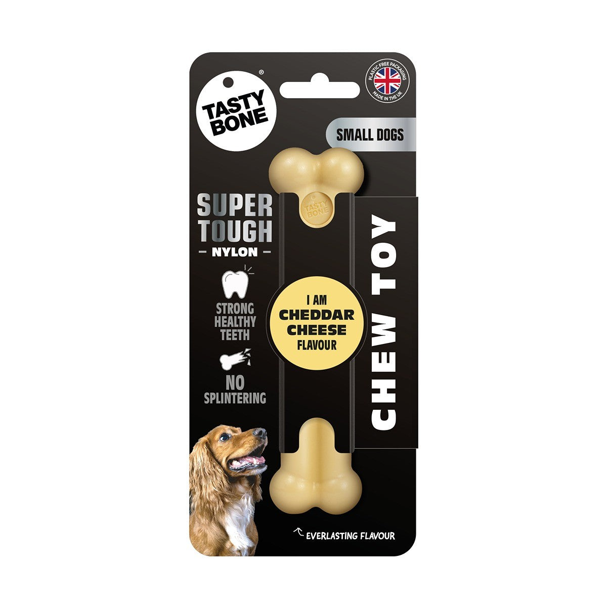 Tasty Bone Nylon Cheddar Cheese Bone Dog Toy