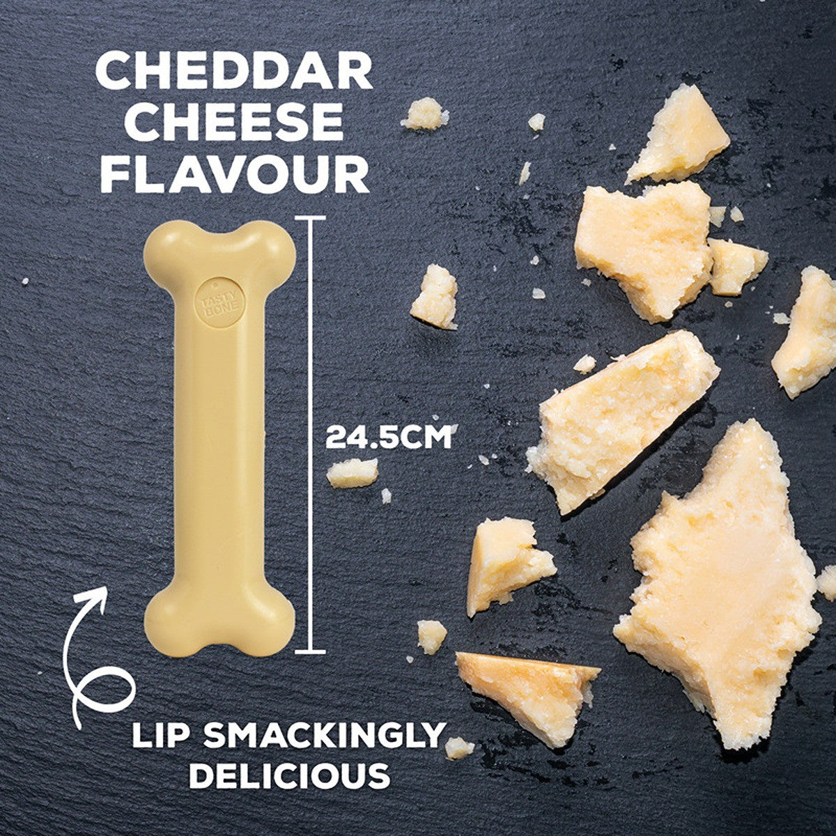 Tasty Bone Nylon Cheddar Cheese Bone Dog Toy