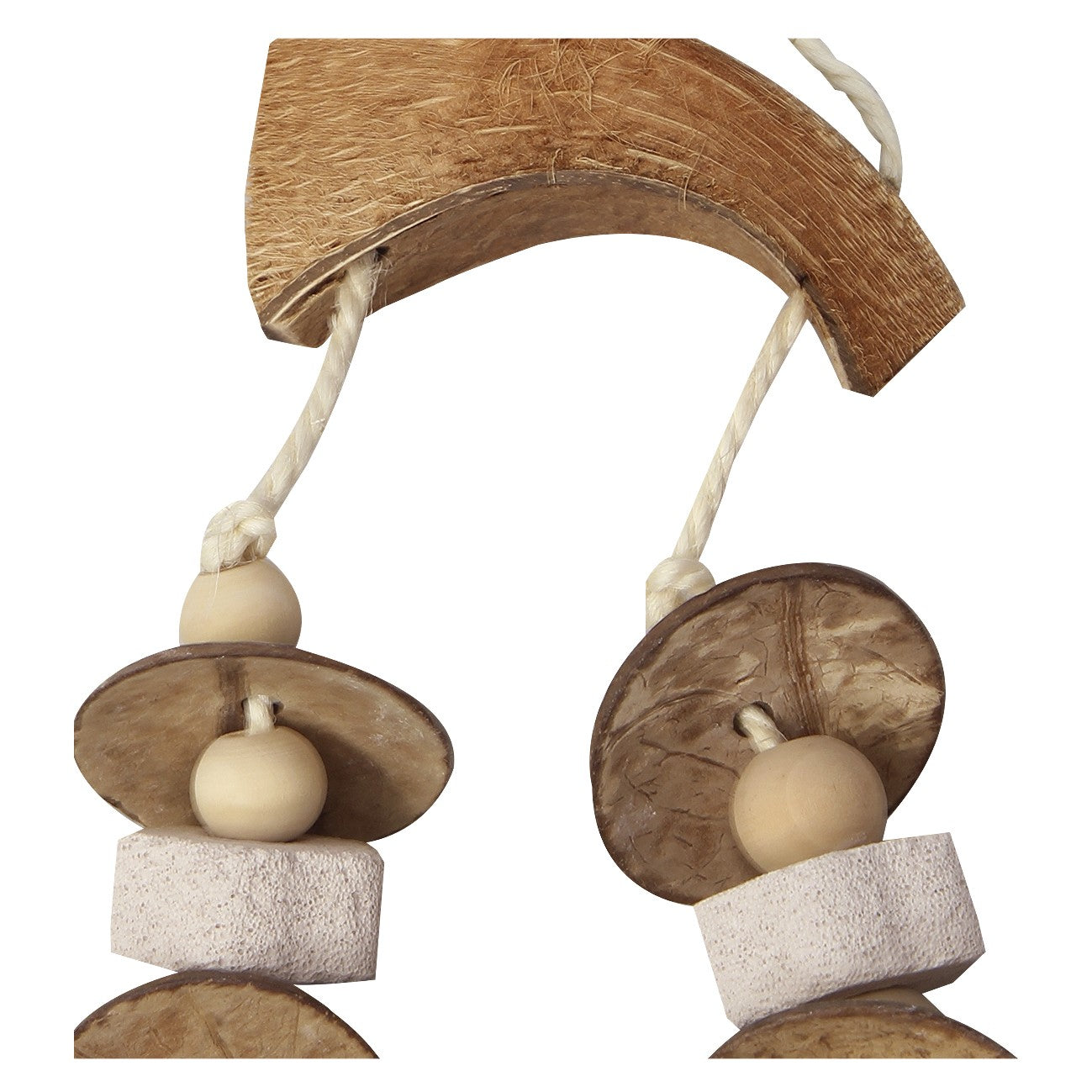 Avi One Pumice & Beads with Coconut Husk Bird Toy