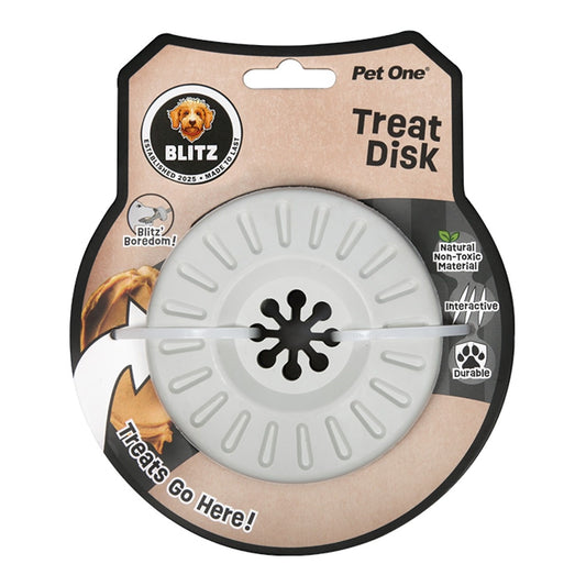 Blitz Rubber Treat Disk Dog Toy