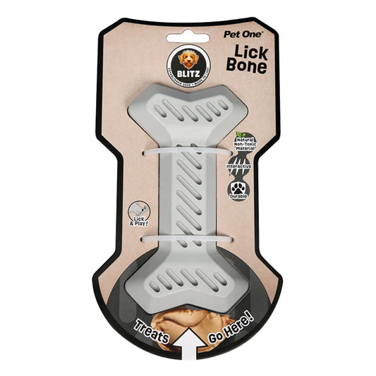Blitz Rubber Lick Bone Dog Toy