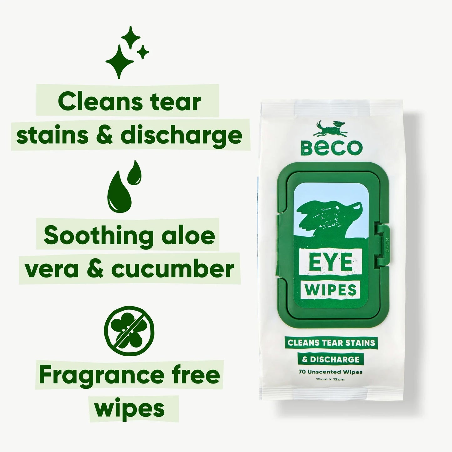 Beco Eye Wipes - Unscented