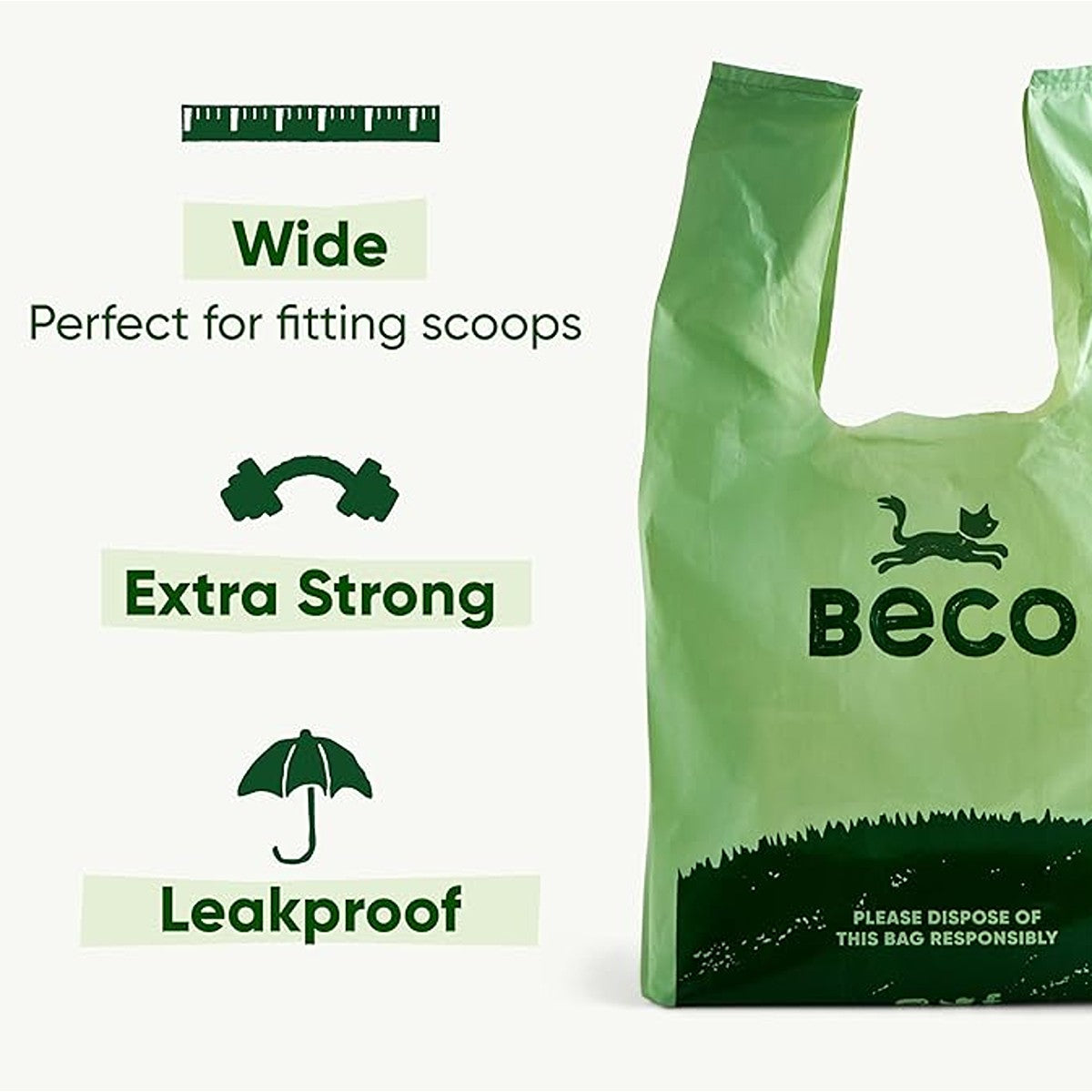 Beco Cat Litter Poop Bags Unscented