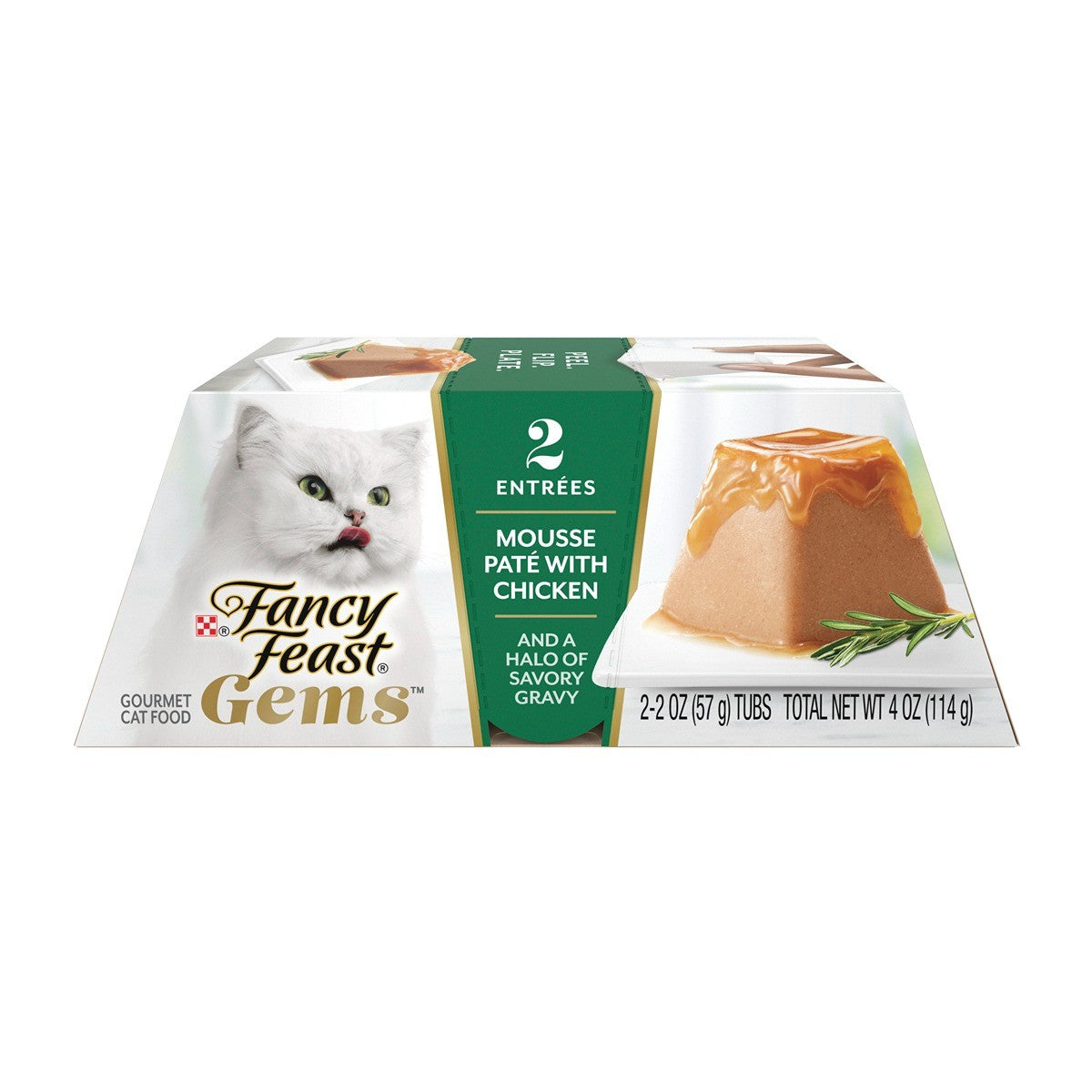 FANCY FEAST Gems Mousse Paté With Chicken and Savory Gravy Cat Food