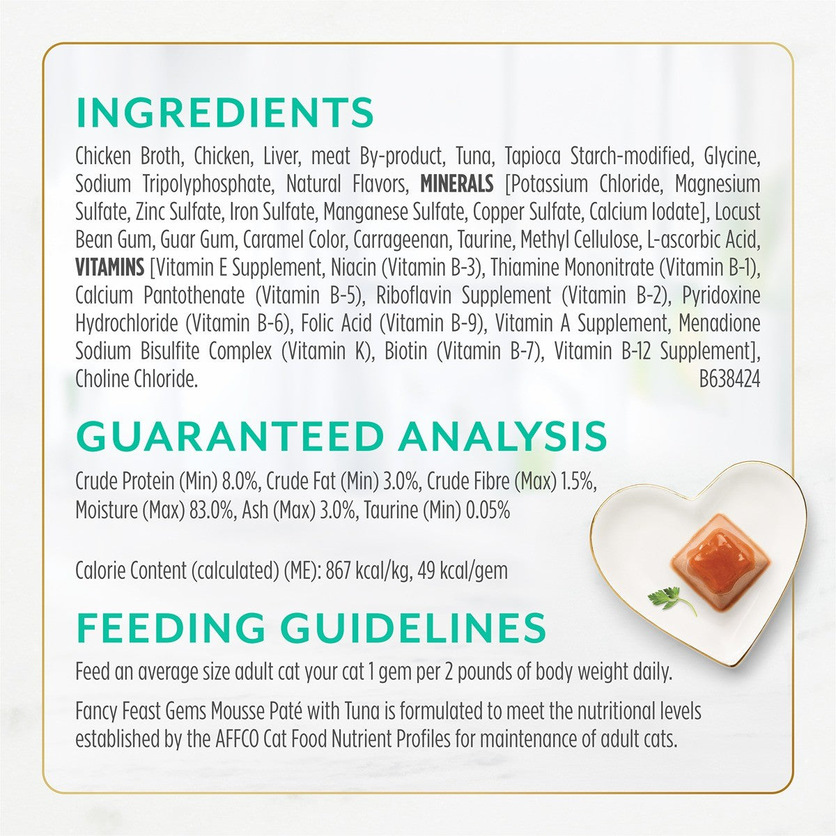 FANCY FEAST Gems Mousse Paté With Tuna and Savory Gravy Cat Food
