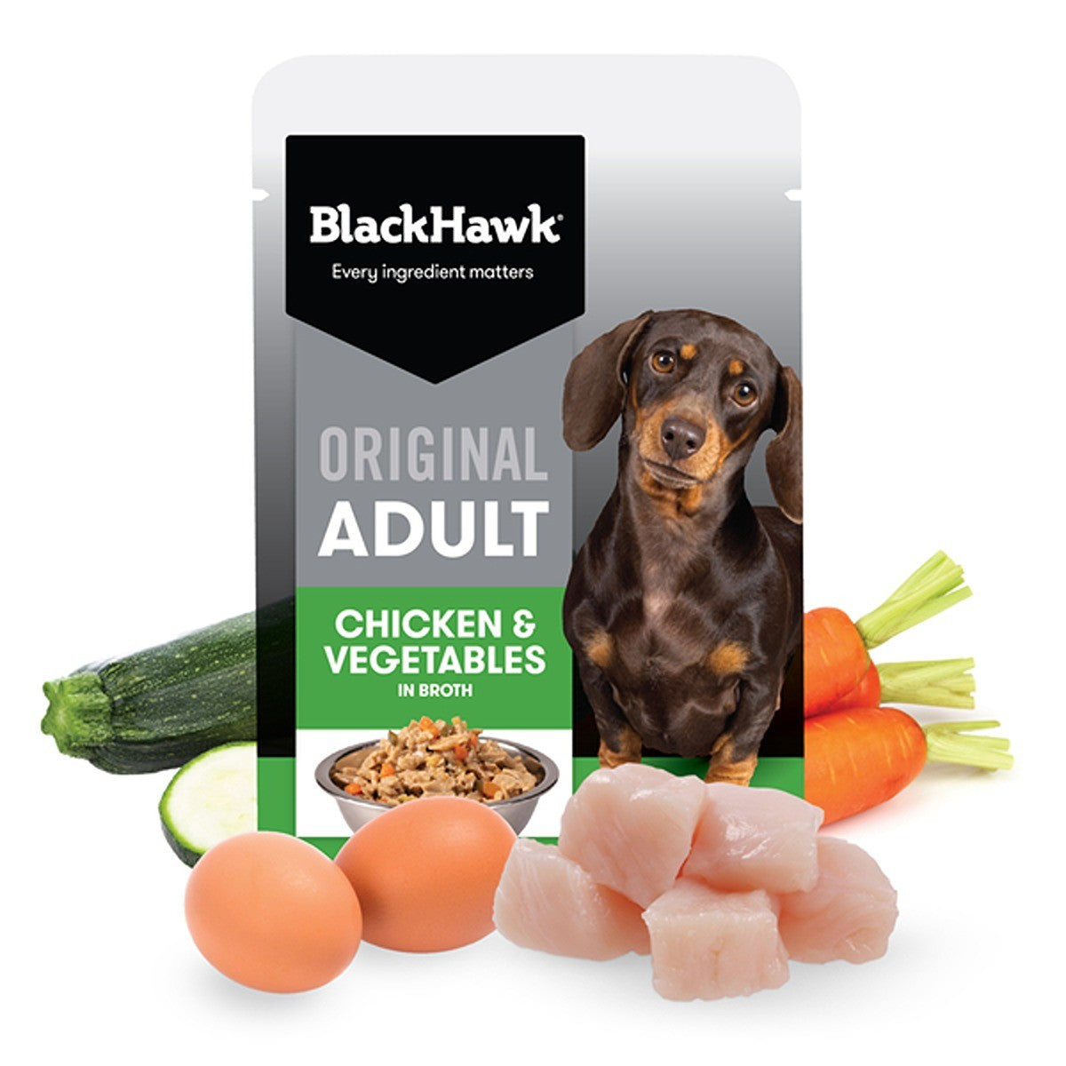 Black Hawk Original Adult Chicken & Vegetables Wet Dog Food