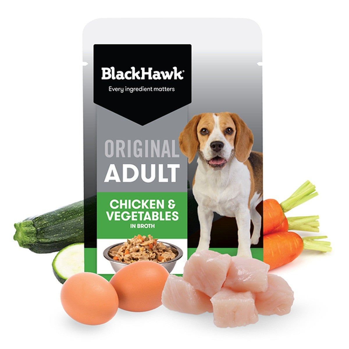 Black Hawk Original Adult Chicken & Vegetables Wet Dog Food