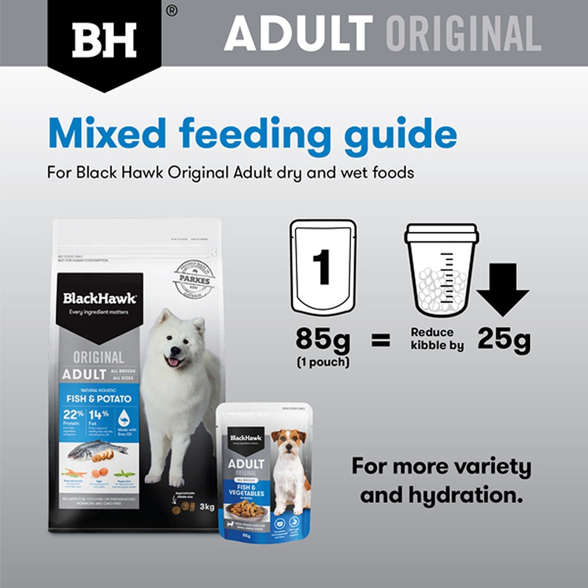 Black Hawk Original Adult Fish & Vegetables Wet Dog Food