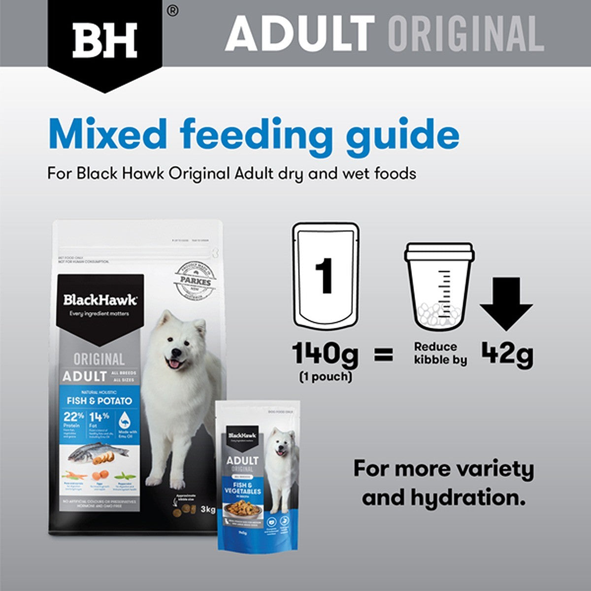 Black Hawk Original Adult Fish & Vegetables Wet Dog Food