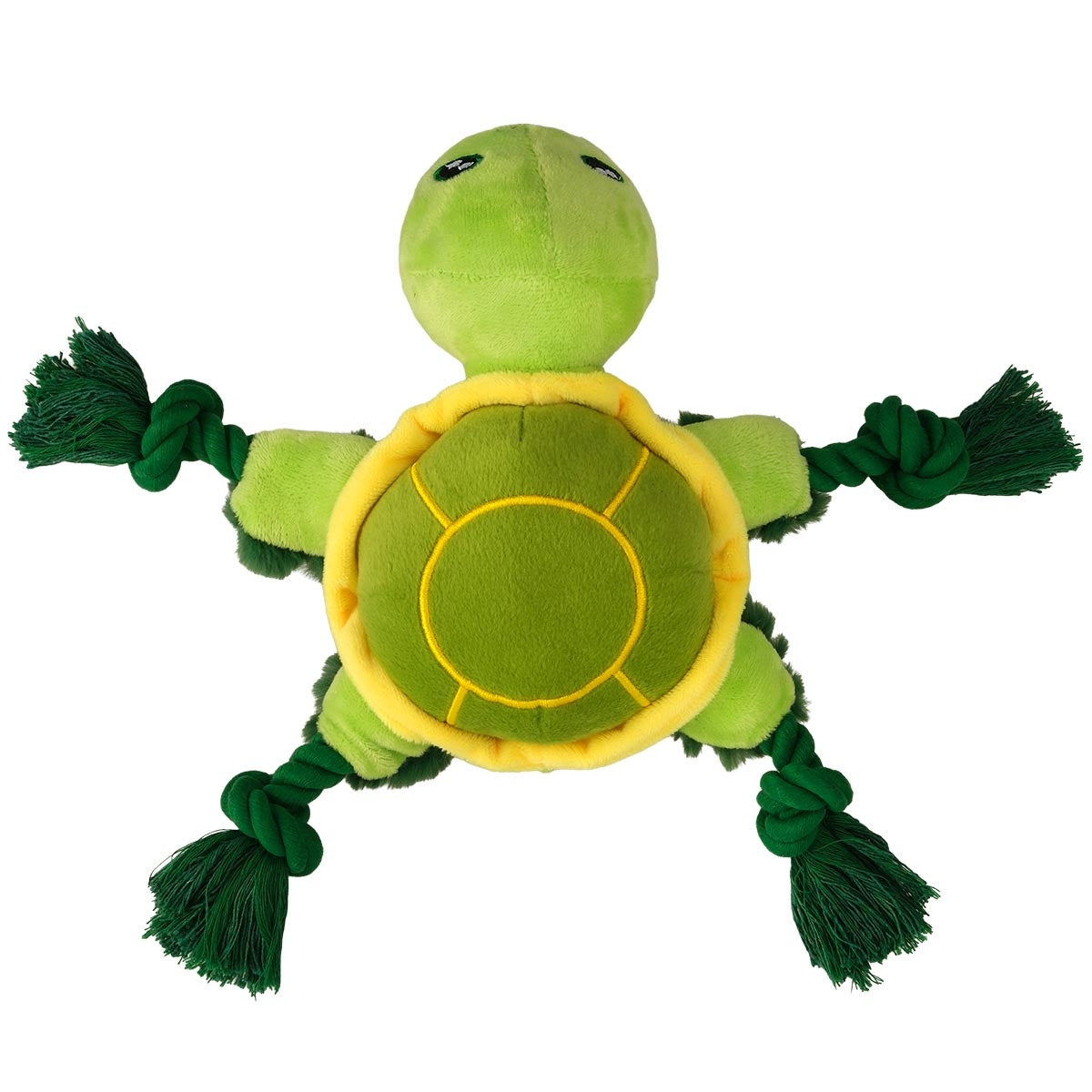 Creatures Plush & Rope Turtle Dog Toy