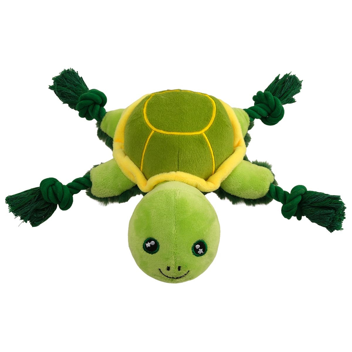 Creatures Plush & Rope Turtle Dog Toy