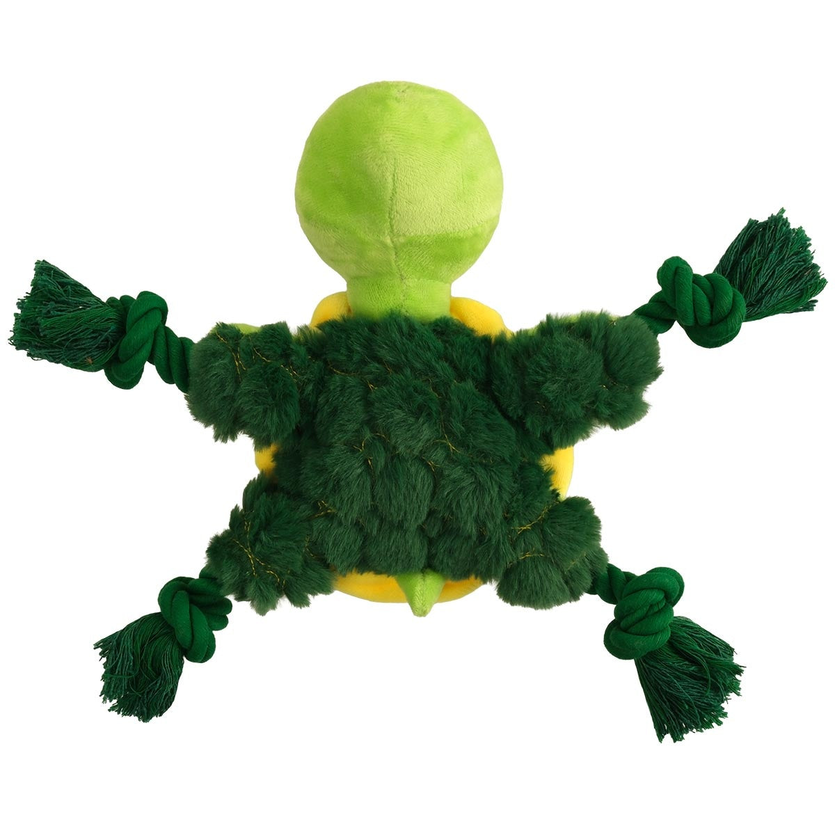 Creatures Plush & Rope Turtle Dog Toy