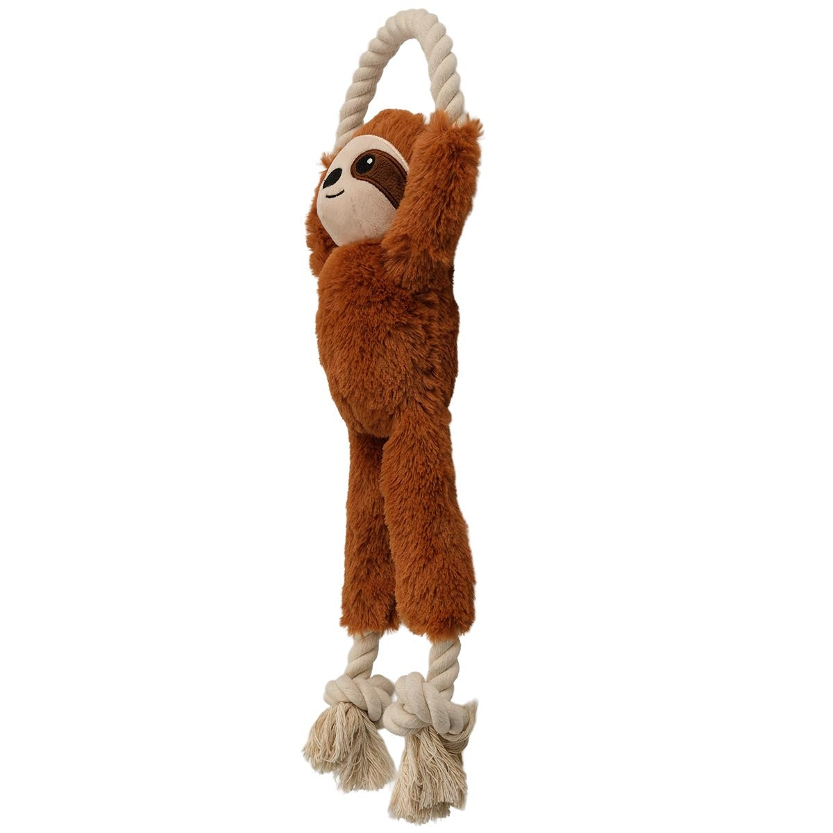 Creatures Plush & Rope Sloth Dog Toy