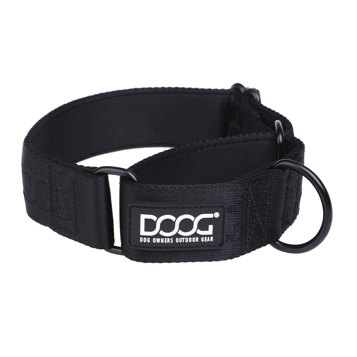 DOOG Neoprene Martingale Dog Collar Black