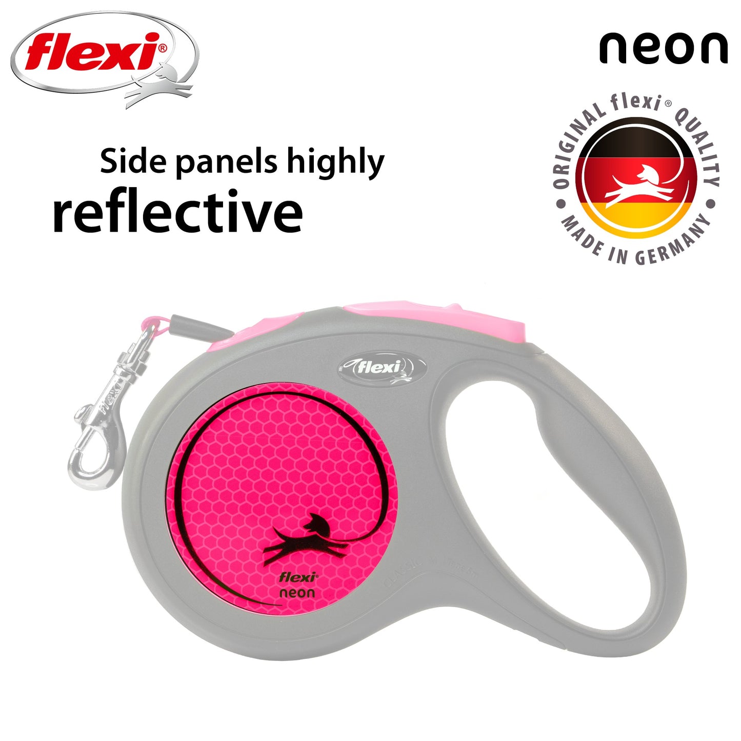 Flexi Classic Neon Tape Retractable Lead 5m