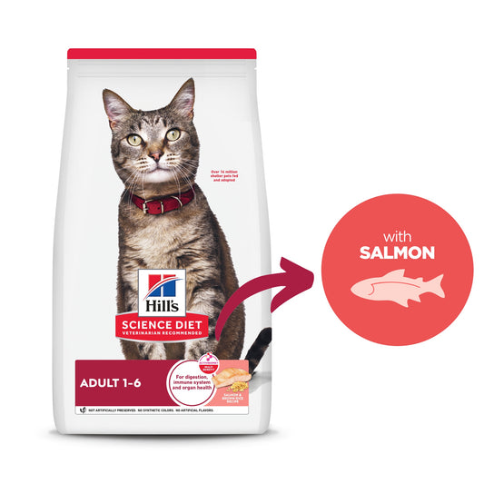 Hill's Science Diet Adult Salmon & Brown Rice Dry Cat Food
