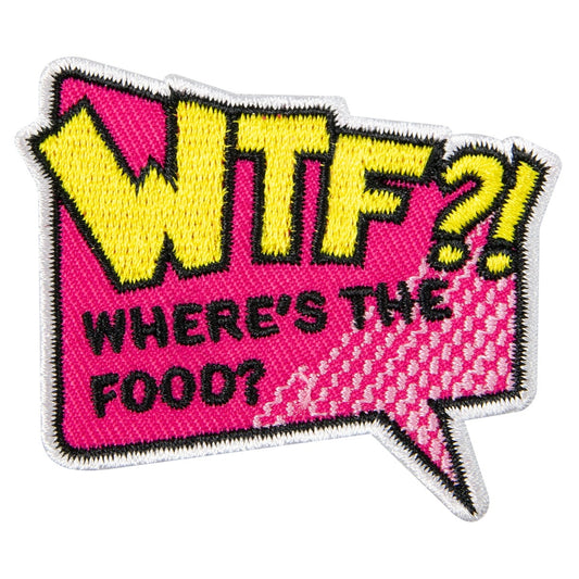 DGG Iron On Badge -Where's The Food?