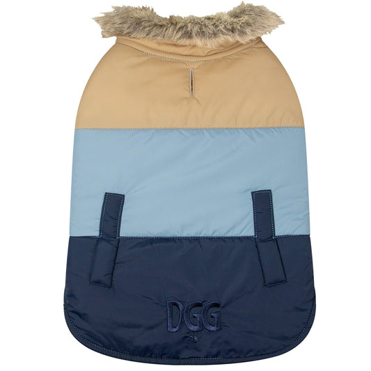 DGG Fashionista Dog Jacket Tri Colour Toastie