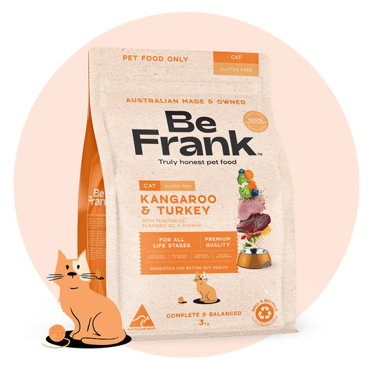 Be Frank Adult Kangaroo & Turkey Dry Cat Food