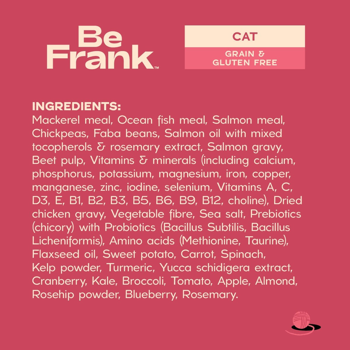 Be Frank Grain Free Adult Mackerel & Salmon Dry Cat Food
