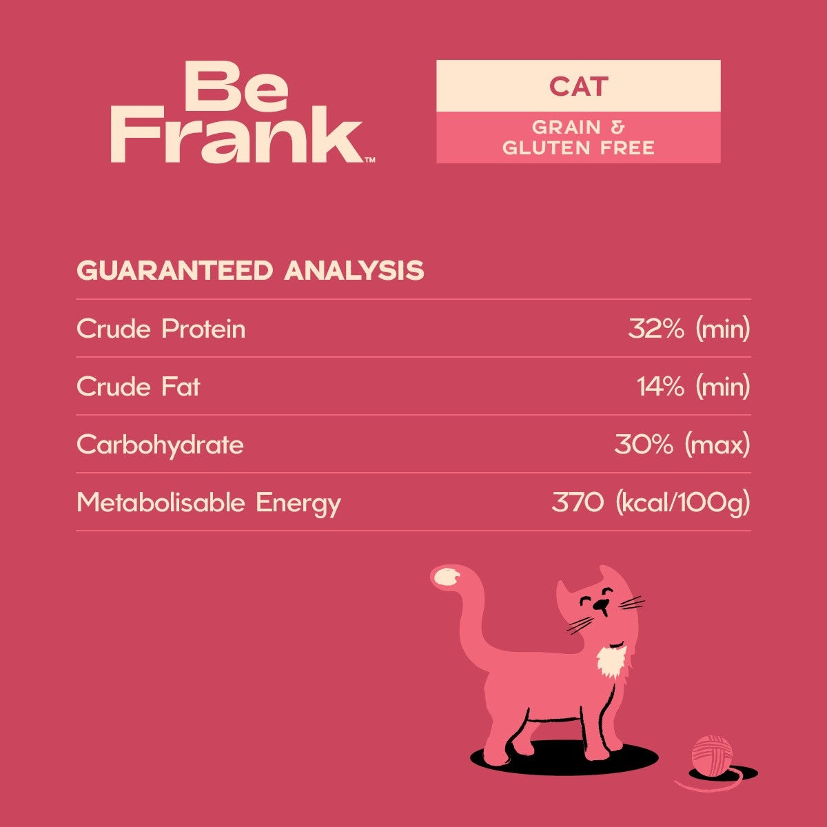 Be Frank Grain Free Adult Mackerel & Salmon Dry Cat Food