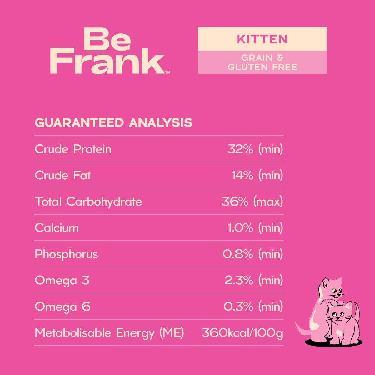 Be Frank Grain Free Chicken Dry Kitten Food