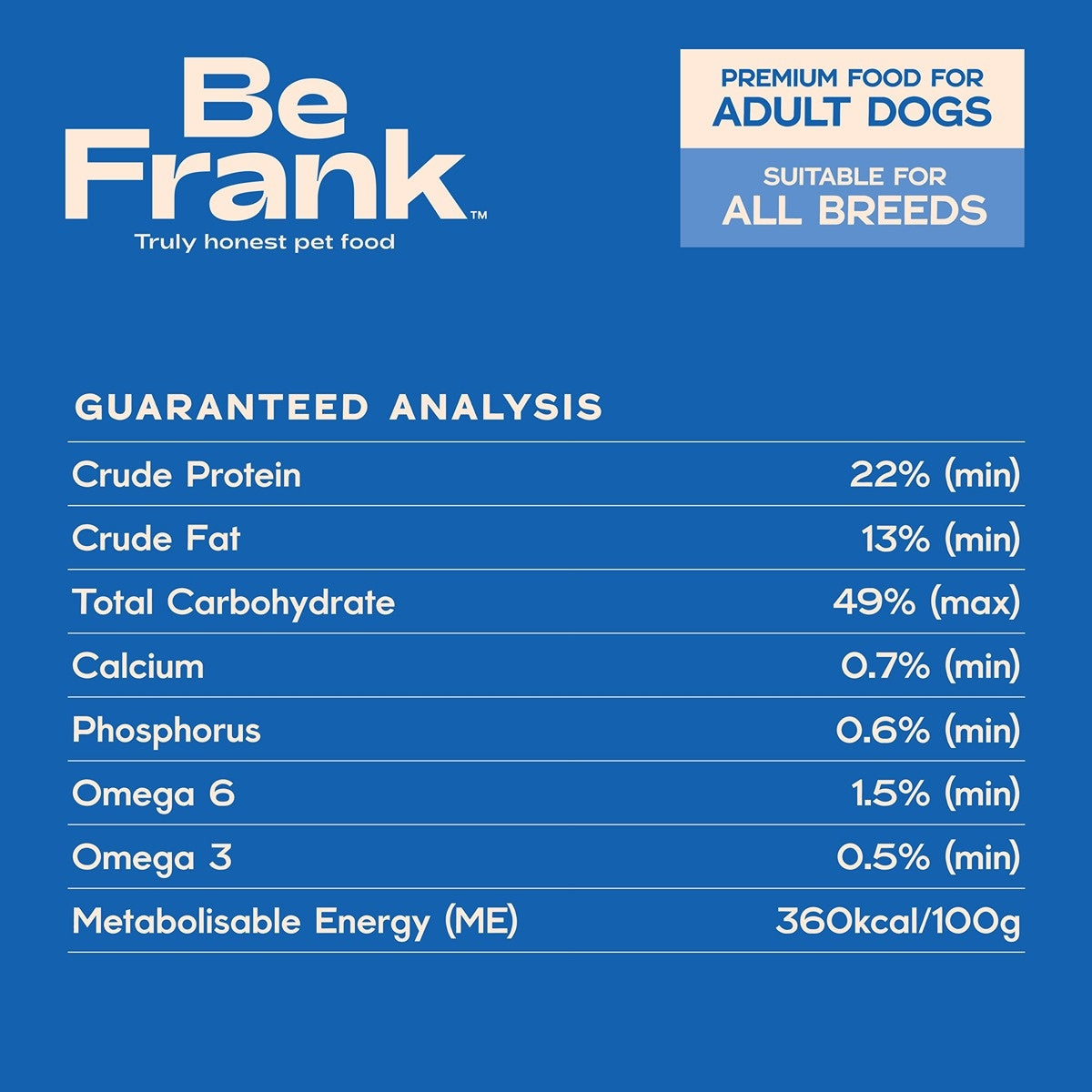 Be Frank Core Adult Ocean Fish Dry Dog Food