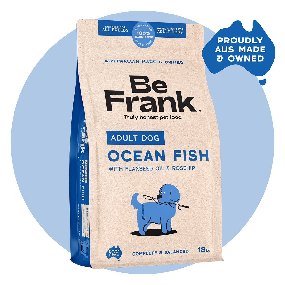 Be Frank Core Adult Ocean Fish Dry Dog Food